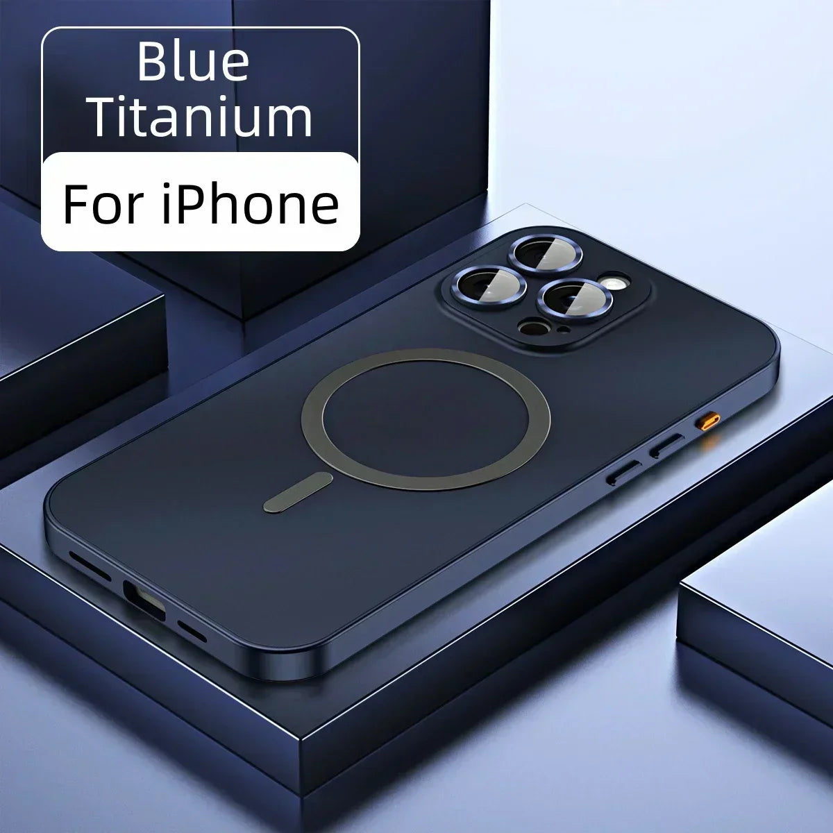 Enkelt magnetisk mobilcover i metal til iPhone