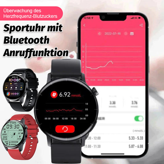 Puls- og blodsukkermåling, sportsur med Bluetooth-opkald/Heart rate blood glucose monitoring, Bluetooth call sports watch