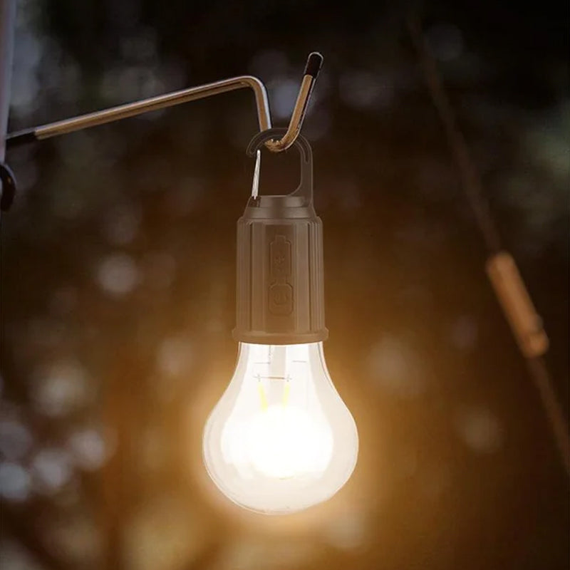 Udendørs camping hængende Type-C opladning Retro pære lys