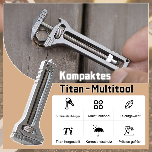 Kompakt titanium multiværktøj Kompakt titanium multiværktøj