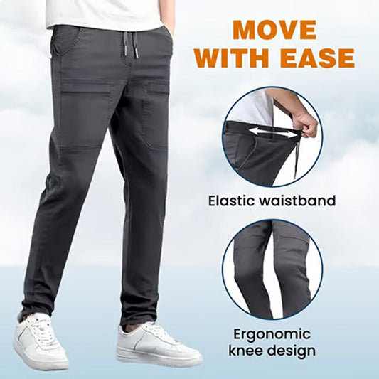 Slitesterk Cargo-bukse med høj stretch i flere lommer/Durable cargo pants with high stretch and multiple pockets