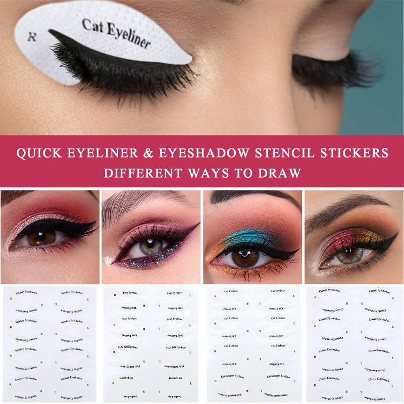 Øjenskygge/eyeliner makeup skabelon klistermærker