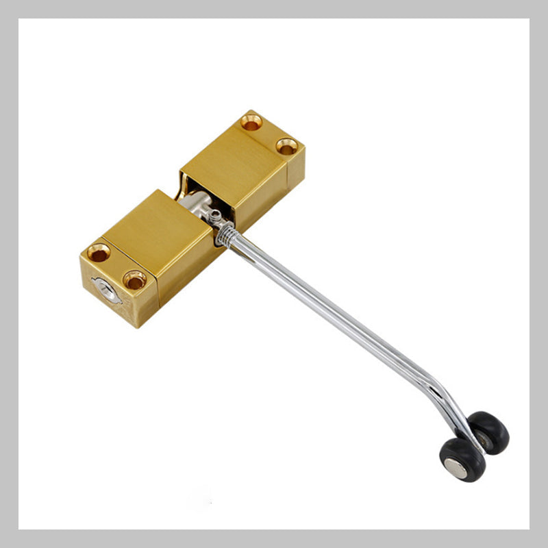 Lydløs justerbar automatisk dørlukker