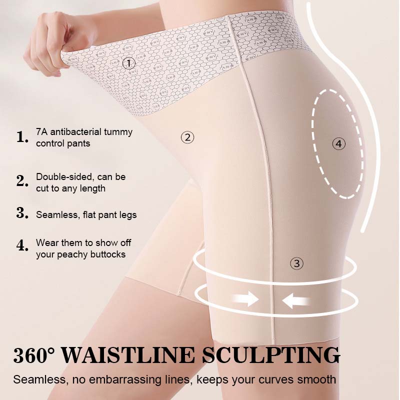 Tre-i-en højtaljede mavekontrolbukser