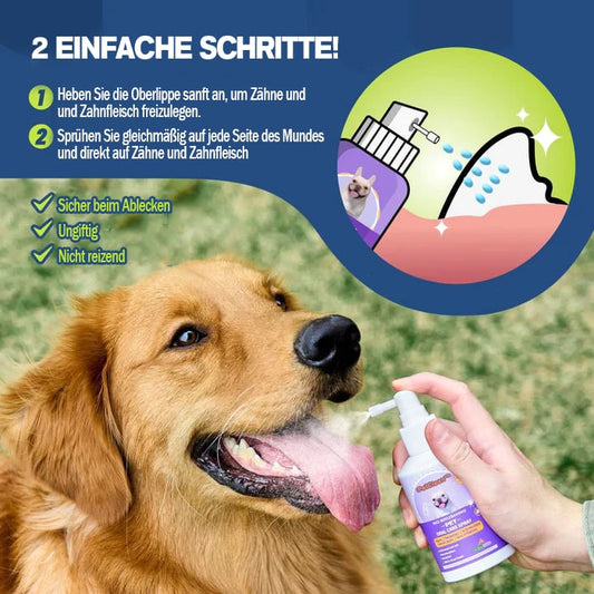 💥Tilbuddet🔥Tandrensningsspray til hunde og katte