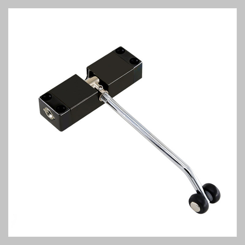 Lydløs justerbar automatisk dørlukker