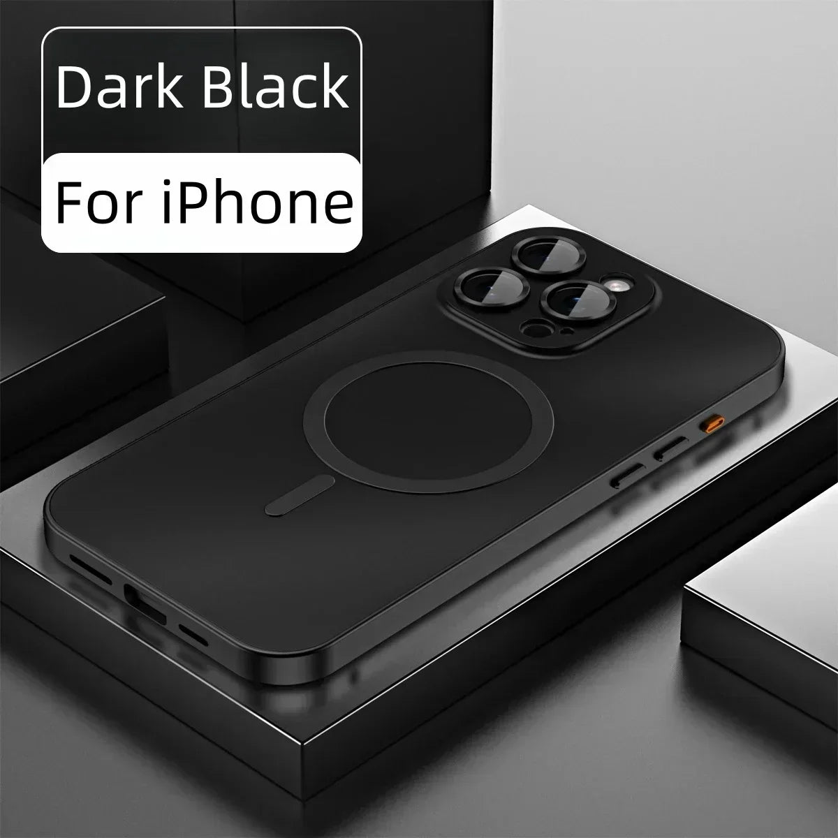 Enkelt magnetisk mobilcover i metal til iPhone