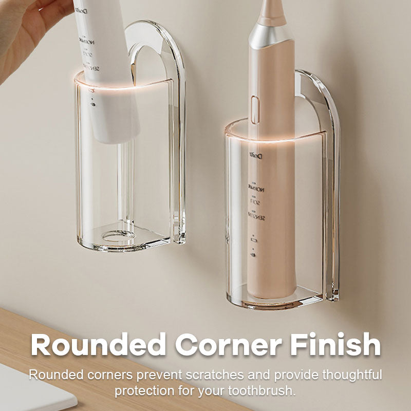 Vægmonteret opbevaring af tandbørster uden huller
