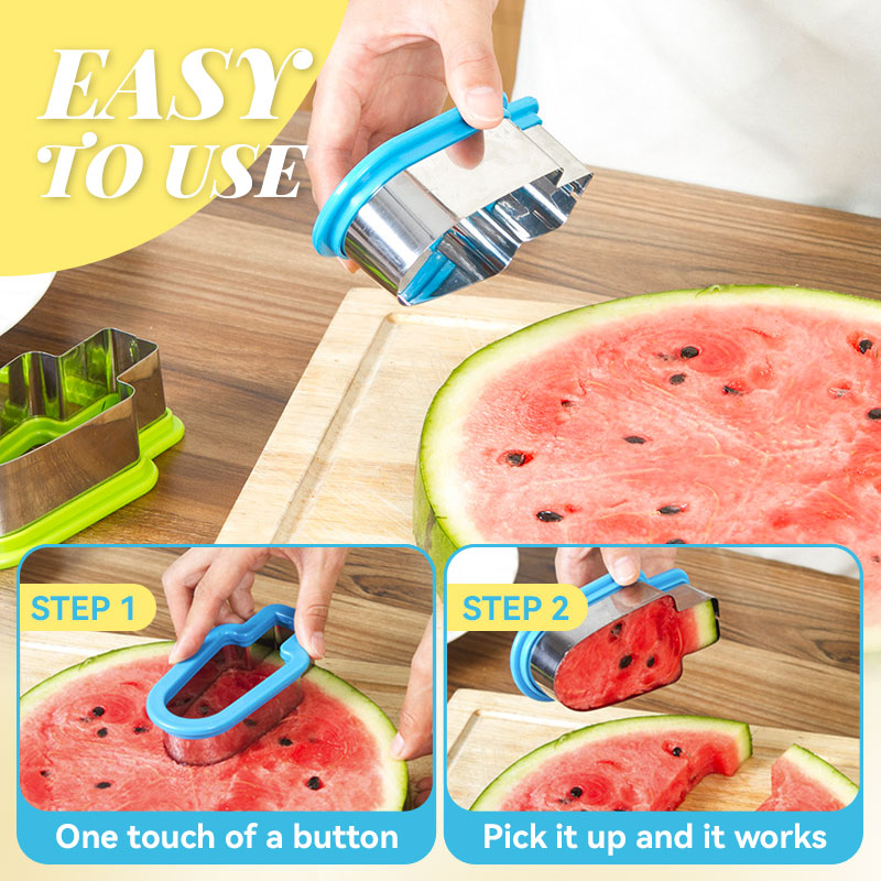 (🔥Kampagne- SPAR 49% RABAT)Vandmelon Popsicle Cutter Form & KØB MERE SPAR MERE