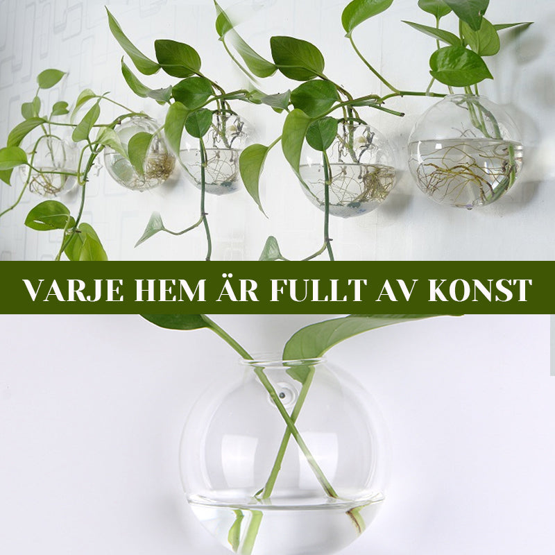 Kreativ væghængt vase