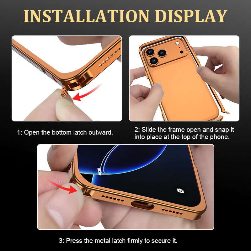 Metal Lens Aluminum Alloy Frame Mobile Phone Case
