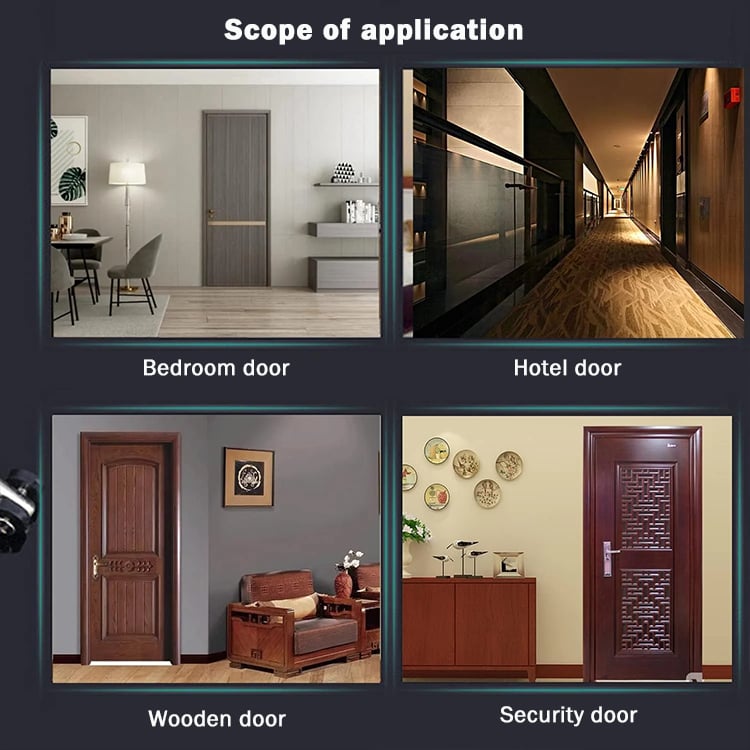 Lydløs justerbar automatisk dørlukker