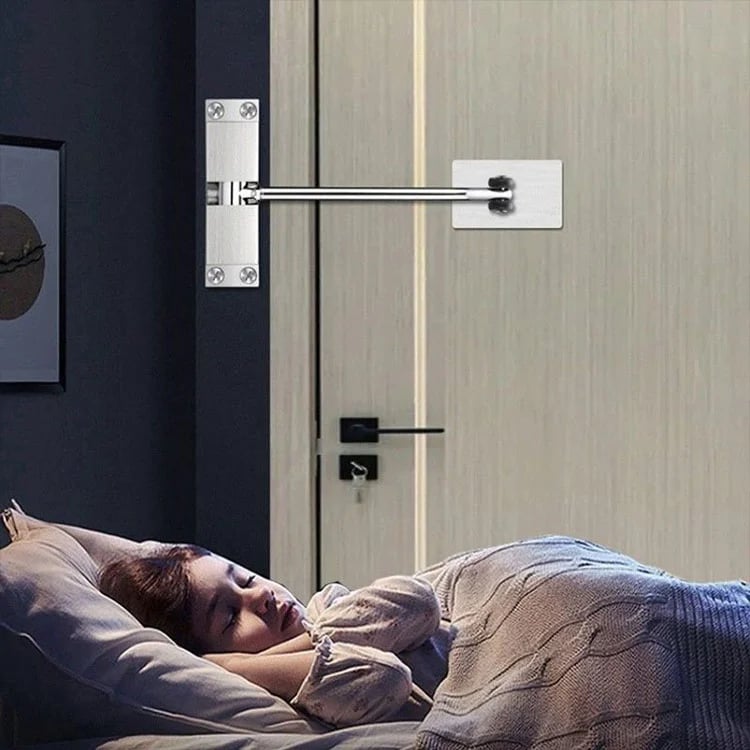 Lydløs justerbar automatisk dørlukker