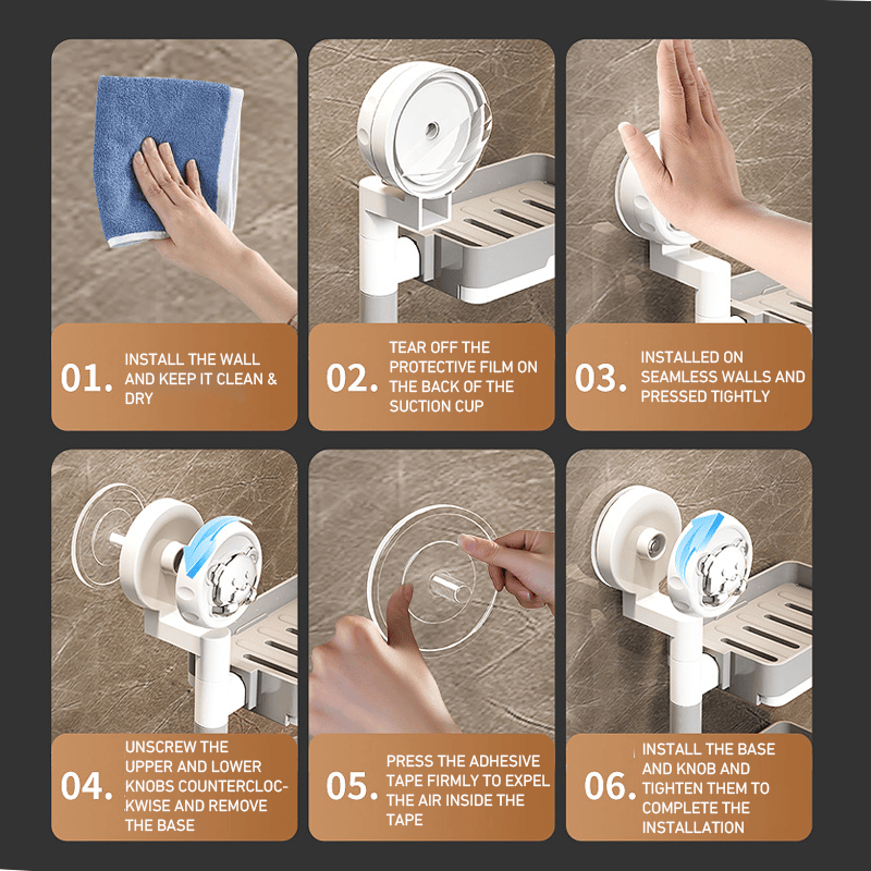 🔥2025 New Arrival🔥-Pressebesparende roterende sæbeholder