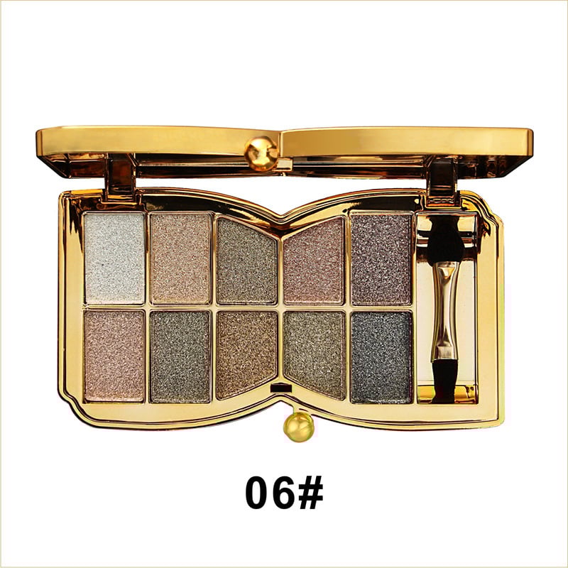 ✨10 farver Sparkle Shimmer Eyeshadow Palette
