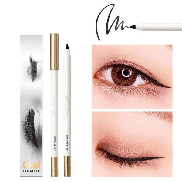 Vandfast og langtidsholdbar eyeliner, der ikke smitter af💐/Waterproof and long-lasting eyeliner that does not smudge💐.