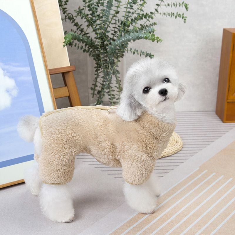 🐶Vinter-hunde-jumpsuit med lynlås i ryggen