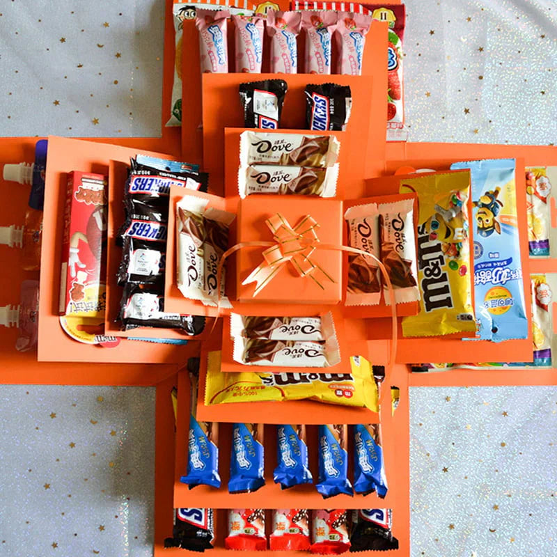 50.000+ SOLGT! 🎁✨ Overraskelses Eksplosions Gaveæske Sæt