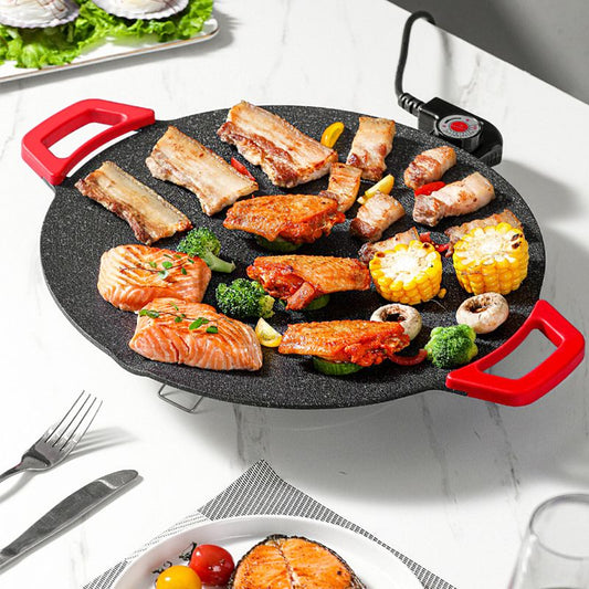 🔥GRATIS FRAGT🔥🥳Indendørs non-stick elektrisk grillpande