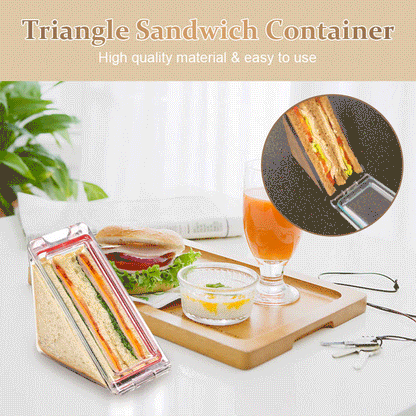 Trekantet sandwichbeholder
