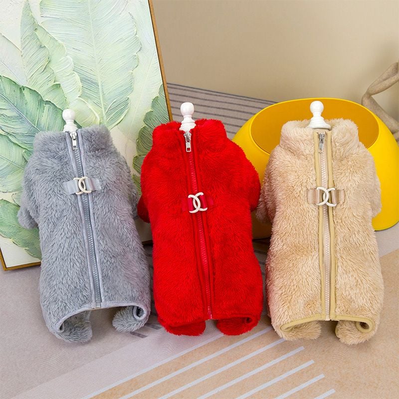 🐶Vinter-hunde-jumpsuit med lynlås i ryggen