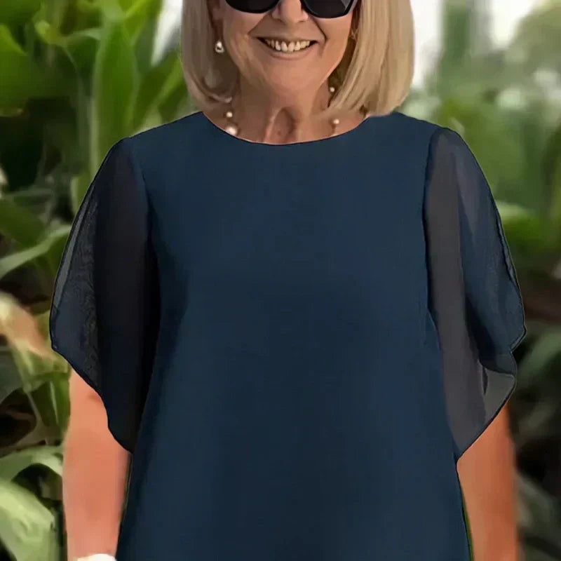 Charming Irregular Top & Wide Leg Pants Set – Orlo Asimmetrico, Doppio Strato Fluttuante & Eleganza per Tutto il Giorno 👗✨