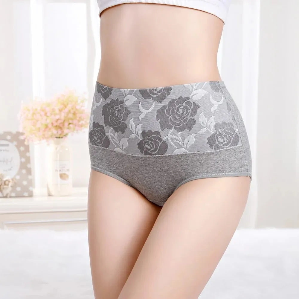 ✨ULTIMO GIORNO COMPRATE 5 E OTTENETE 5 GRATIS✨ Cotton High Waist Abdominal Slimming Hygroscopic Antibacterial Underwear
