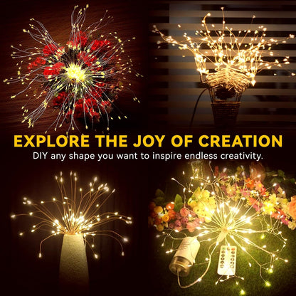 🎄Hængende Starburst Solar Fairy Lights til jul