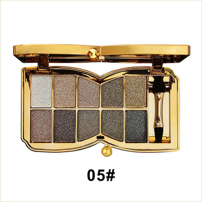 ✨10 farver Sparkle Shimmer Eyeshadow Palette