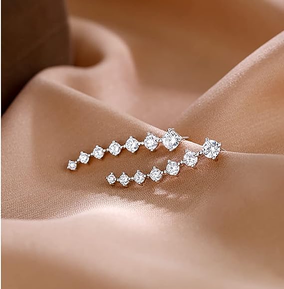 🔥SIDSTE DAG SPAR 49% RABAT 🔥Syvstjernet diamant ørestikker (KØB MERE SPAR MERE)