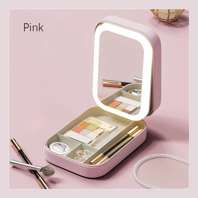 LED tri-farve justerbart makeup spejl