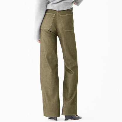 👖Tummy-Control Sailor-bukser med brede ben⭐
