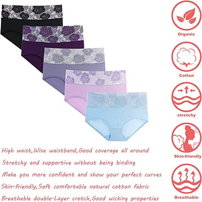 ✨ULTIMO GIORNO COMPRATE 5 E OTTENETE 5 GRATIS✨ Cotton High Waist Abdominal Slimming Hygroscopic Antibacterial Underwear