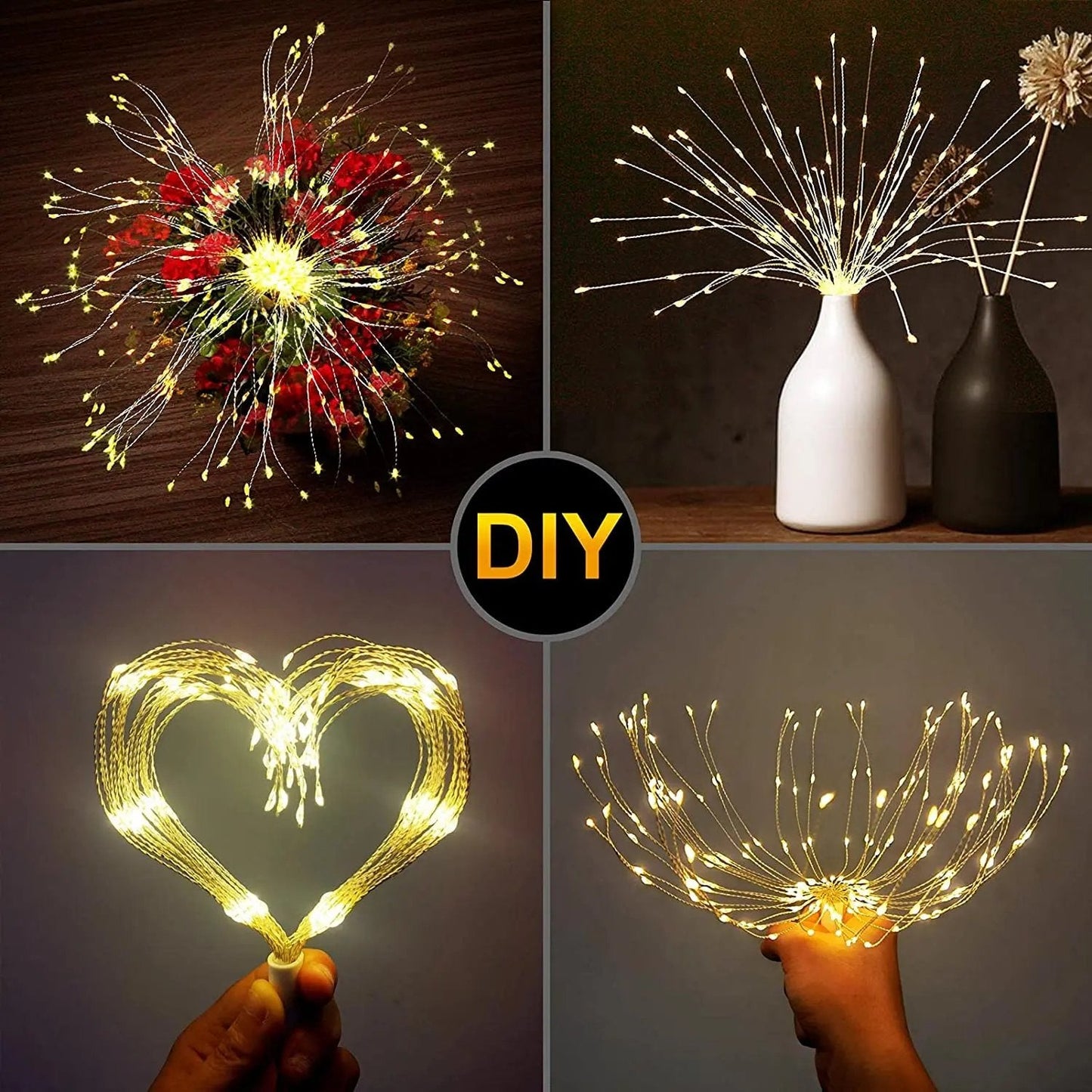 🎄Hængende Starburst Solar Fairy Lights til jul