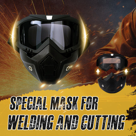 Speciel maske til svejsning og skæring (Anti-glare, anti-ultraviolet stråling, anti-støv)