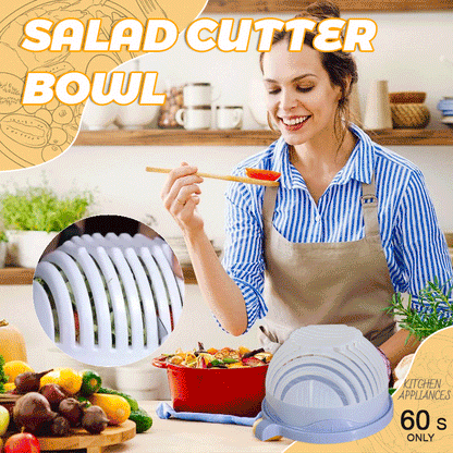 Salatskæreskål-🛒 Gør salatforberedelsen til en fornøjelse!