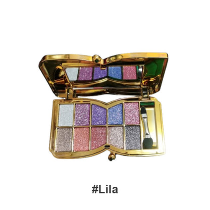 ✨10 farver Sparkle Shimmer Eyeshadow Palette