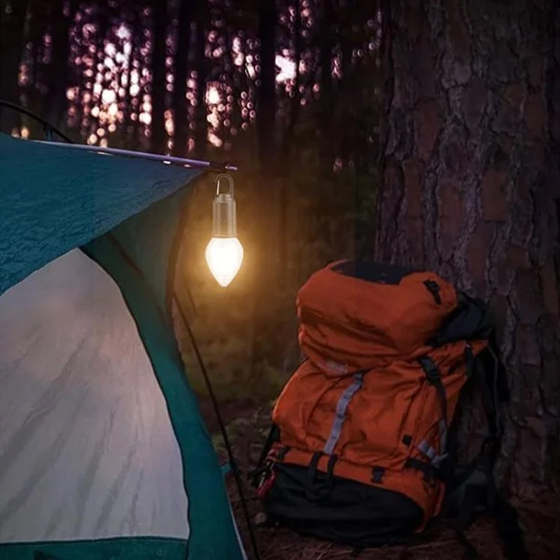 Udendørs camping hængende Type-C opladning Retro pære lys