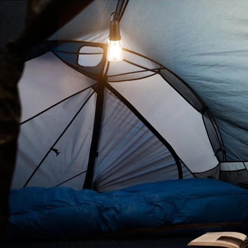 Udendørs camping hængende Type-C opladning Retro pære lys