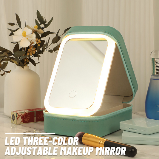 LED tri-farve justerbart makeup spejl