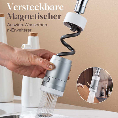 {Gratis forsendelse}🌟 Skjult magnetisk udtrækkelig vandhaneforlænger - gør dit køkken og badeværelse renere og mere praktisk ✨.