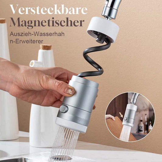 {Gratis forsendelse}🌟 Skjult magnetisk udtrækkelig vandhaneforlænger - gør dit køkken og badeværelse renere og mere praktisk ✨.