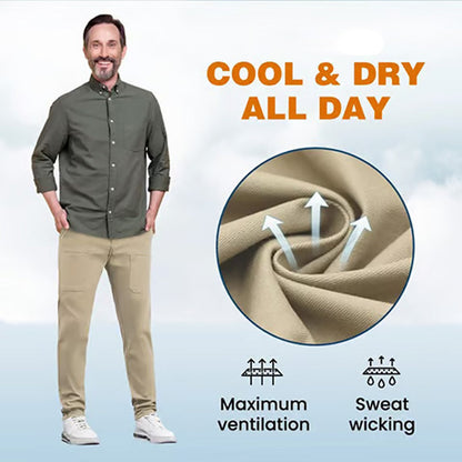 Slitesterk Cargo-bukse med høj stretch i flere lommer/Durable cargo pants with high stretch and multiple pockets