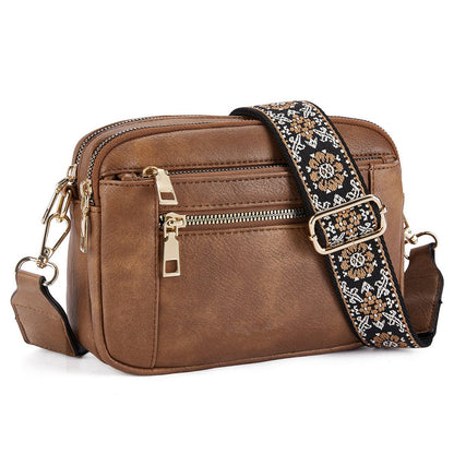 🔥Håndlavede farverige stropper Crossbody lædertasker & pung💖