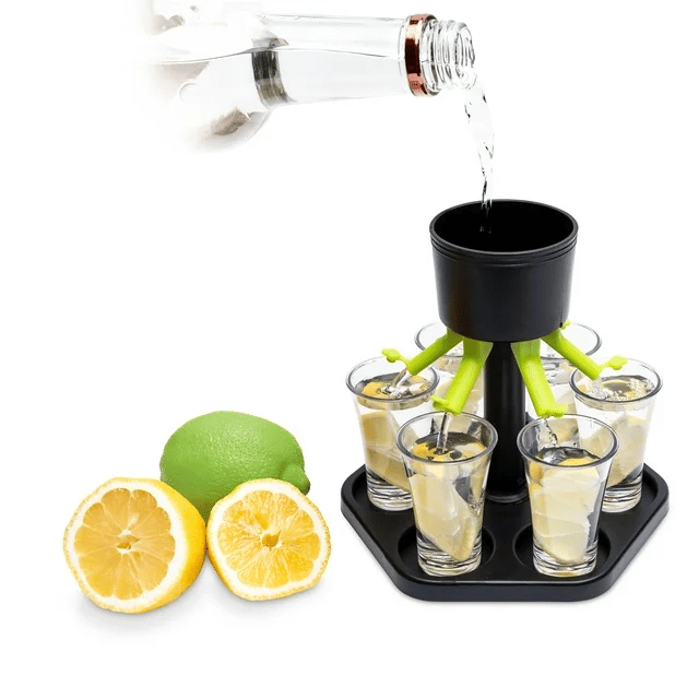 6 plastik dispenser og holder