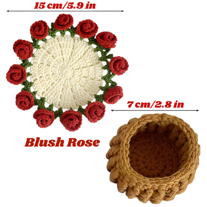 Sottobicchieri Bouquet – Fiori Intrecciati a Mano