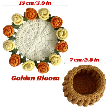 Sottobicchieri Bouquet – Fiori Intrecciati a Mano