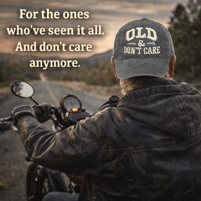 🧢 Offerta Calda di Capodanno 2026 | Cappellino Vintage Distressed “OLD & DON’T CARE”