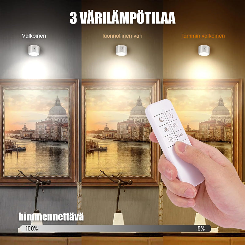 Trådløs væglampe