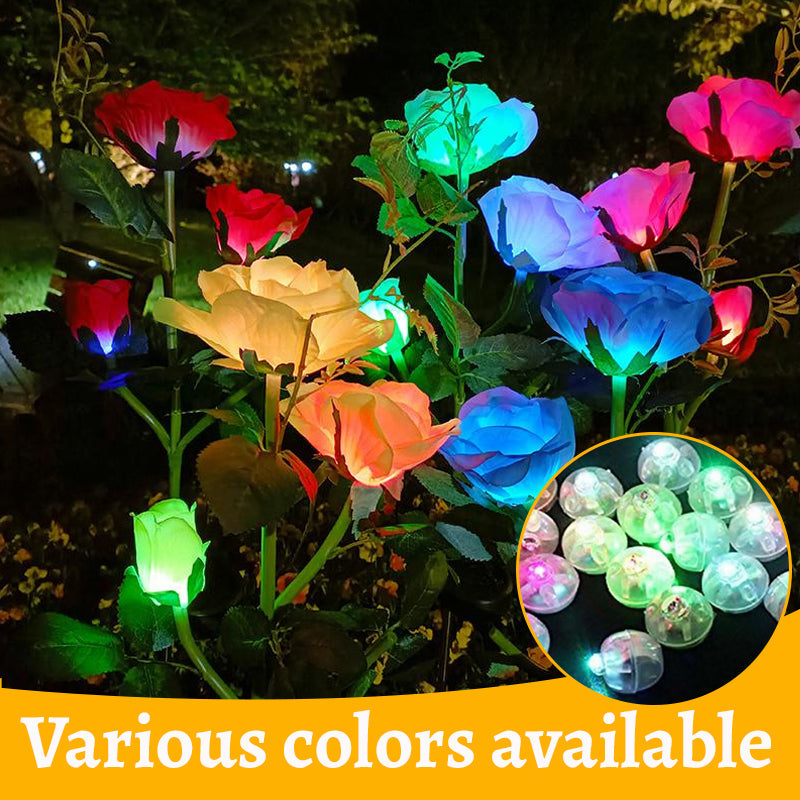 LED farverigt blomsterdekorationslys
